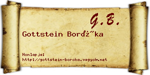 Gottstein Boróka névjegykártya